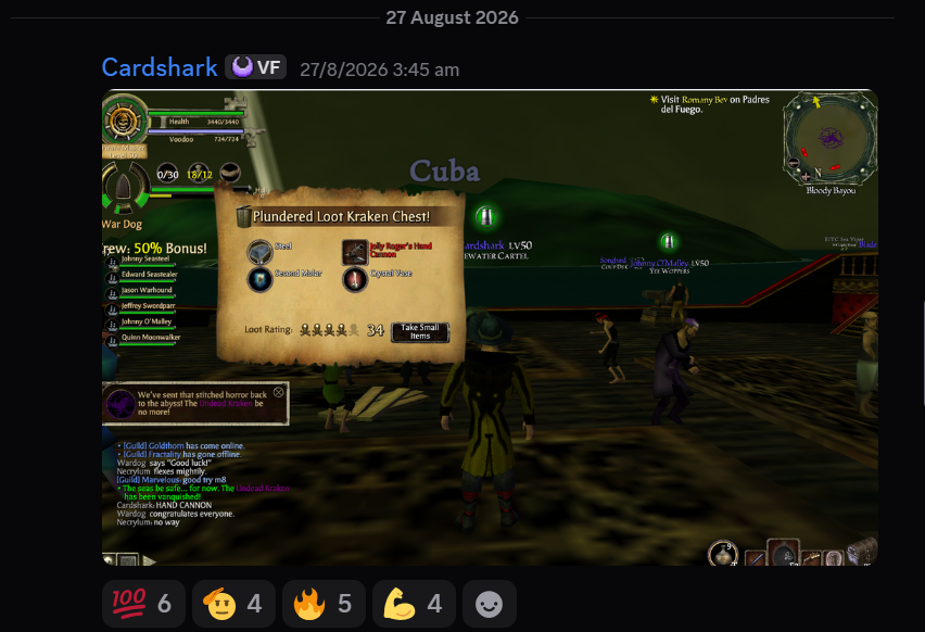 Cardshark's Jolly Roger's Hand Cannon pull